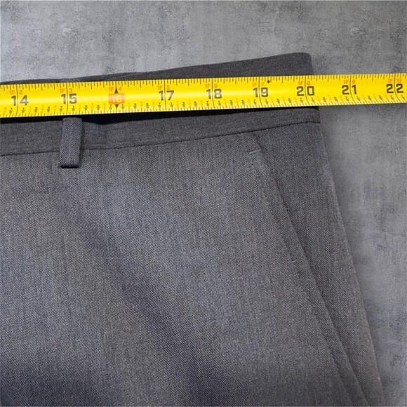 STAFFORD Mens Two Piece Suit 2-Button Blazer Jacket 46L Pant 40Wx30 Gray Wool - Picture 12 of 16